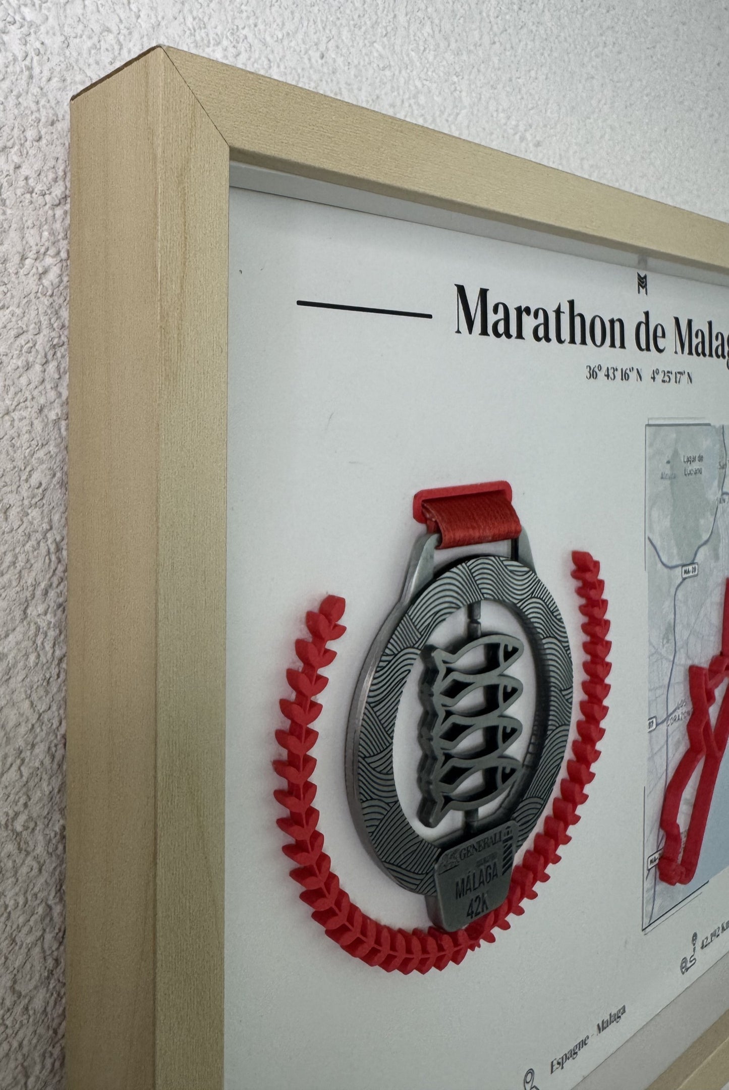 2025 — Marathon de Malaga — Cadre Médaille