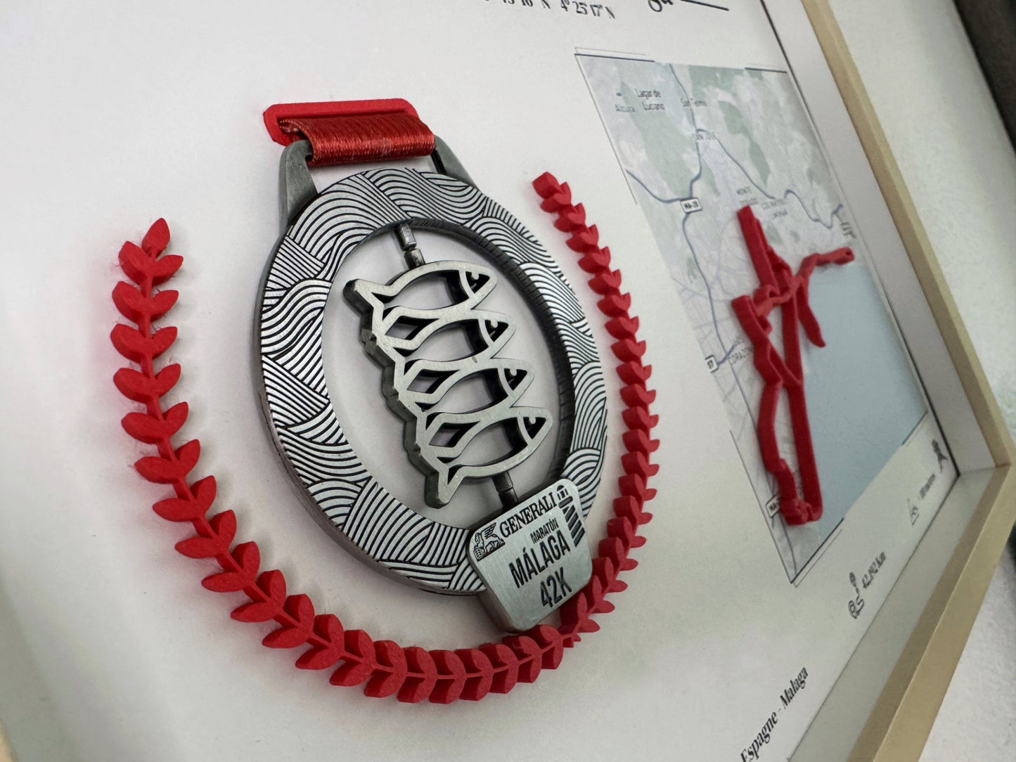 2025 — Marathon de Malaga — Cadre Médaille