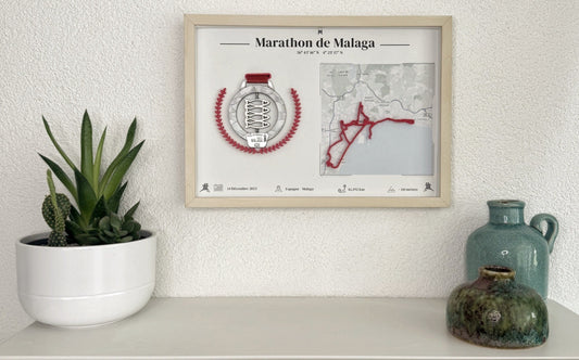 2025 — Marathon de Malaga — Cadre Médaille